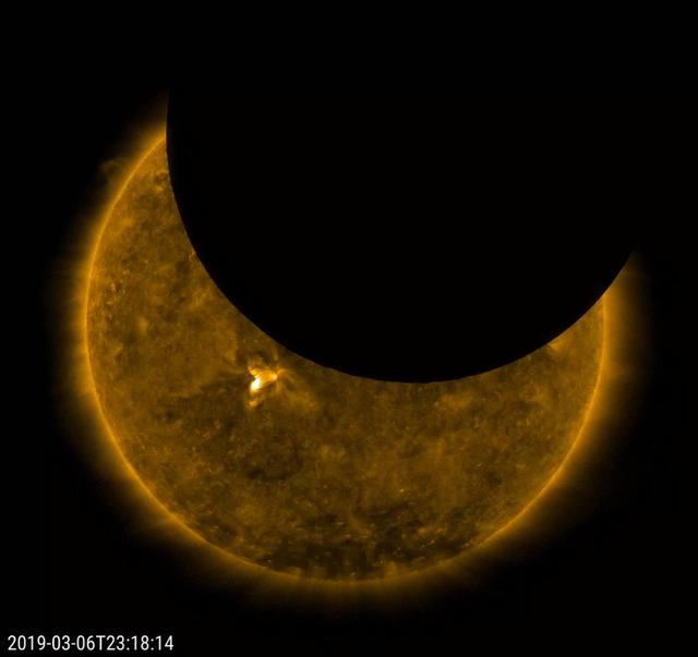 NASA image: Criss-Crossing Lunar Transit