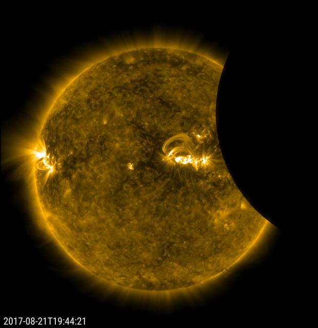 NASA image: SDO Saw Only a Partial Eclipse
