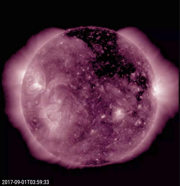 NASA image: Extensive Coronal Hole