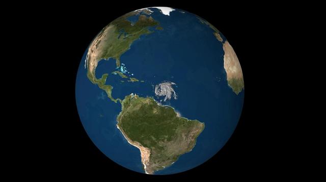 NASA's CloudSat satellite flew over Hurricane Maria on Sept. 17, 2017, at 1:23 p.m. EDT (17:23 UTC) as the storm had just strengthened into a hurricane in the Atlantic Ocean. Hurricane Maria contained estimated maximum sustained winds of 75 miles per hour (65 knots) and had a minimum barometric pressure of 986 millibars.  CloudSat flew over Maria through the center of the rapidly intensifying storm, directly through an overshooting cloud top (a dome-shaped protrusion that shoots out of the top of the anvil cloud of a thunderstorm). CloudSat reveals the vertical extent of the overshooting cloud top, showing the estimated height of the cloud to be 11 miles (18 kilometers). Areas of high reflectivity with deep red and pink colors extend well above 9 miles (15 kilometers) in height, showing large amounts of water being drawn upward high into the atmosphere.   A movie is available at https://photojournal.jpl.nasa.gov/catalog/PIA21961