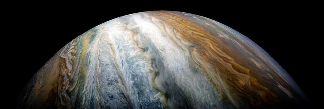 NASA image: Jupiter's Colorful Cloud Belts