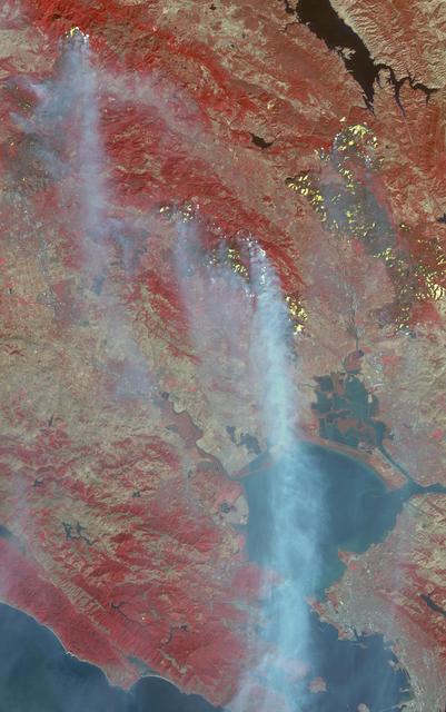 NASA image: Destructive Northern California Fires Seen in New NASA Satellite Image