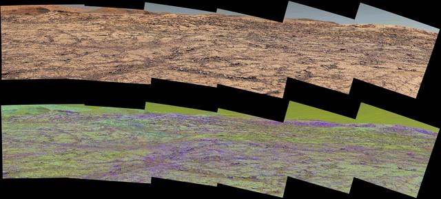NASA image: Mastcam Special Filters Help Locate Variations Ahead
