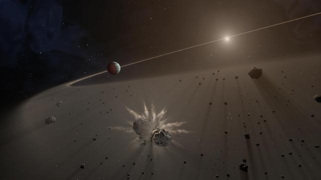 NASA image: Giant Exoplanet and Debris Disk (Artist's Concept)