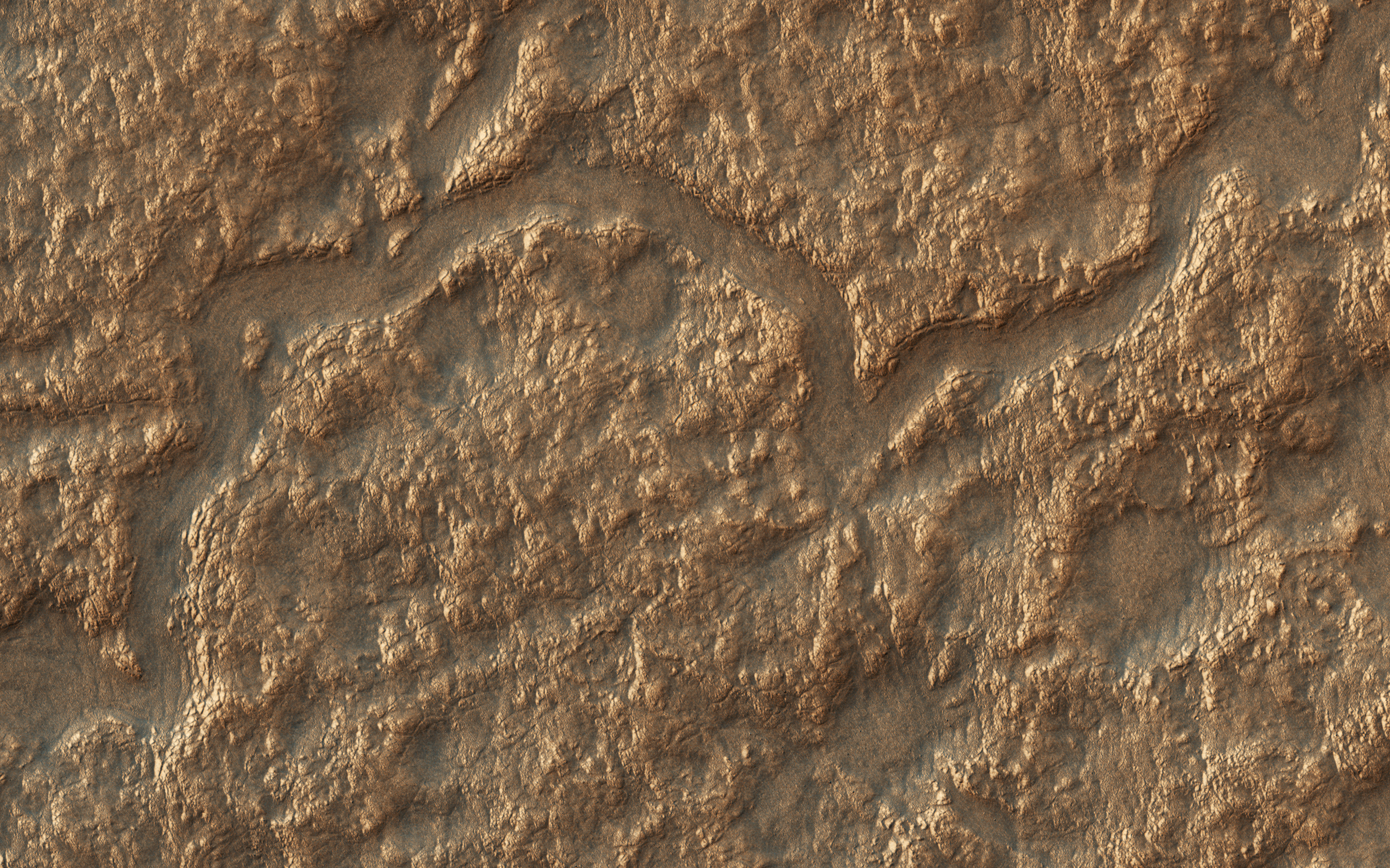 Lyot Crater (220-kilometers in diameter) is located in the Northern lowlands of Mars. The crater's floor marks the lowest elevation in the Northern Hemisphere as seen in this image from NASA's Mars Reconnaissance Orbiter (MRO).  On the crater's floor, we see a network of channels. connecting a series of irregular shaped pits. These resemble terrestrial beaded streams, which are common in the Arctic regions of Earth and develop from uneven permafrost thawing.  If terrestrial beaded streams are a good analog, these landforms suggest liquid water flow in the past. If not then these pits may result from the process of sublimation and would indicate pockets of easily accessible near-surface ground ice, which might have potentially preserved evidence of past habitability.  The map is projected here at a scale of 25 centimeters (9.8 inches) per pixel. [The original image scale is 12.2 centimeters (9.8 inches) per pixel (with 1 x 1 binning); objects on the order of 93 centimeters (36.6 inches) across are resolved.] North is up.  https://photojournal.jpl.nasa.gov/catalog/PIA22186