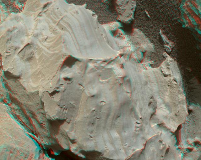 NASA image: Stereo View of Martian Rock Target 'Funzie'