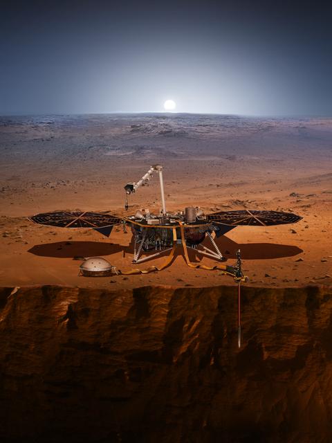 NASA image: InSight Probes the 'Inner Space' of Mars