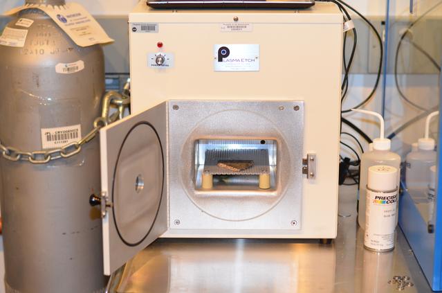 NASA image: Cleaning a Martian Meteoritean Meteorite