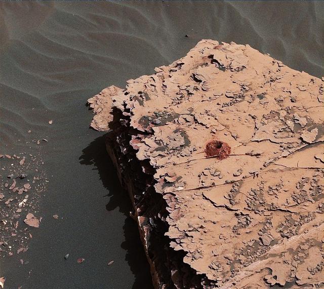 NASA image: First Drilled Sample on Mars Since 2016
