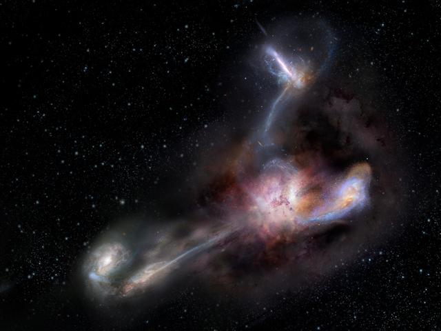 Most Luminous Galaxy is Eating Its Neighbors