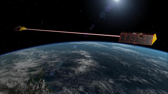 NASA image: GRACE Follow-On Satellites (Artist's Concept)