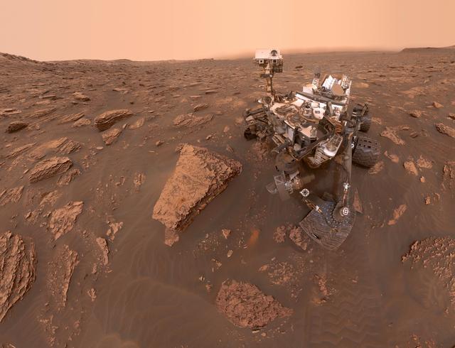 NASA image: Curiosity's Dusty Selfie