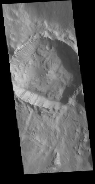 NASA image: Crater Dark Slope Streaks