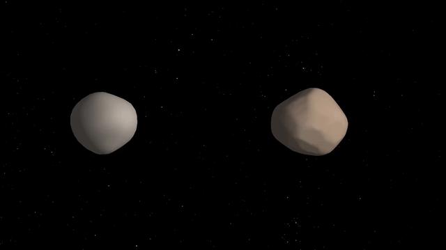 NASA image: Binary Asteroid 2017 YE5 (Artist's Concept)