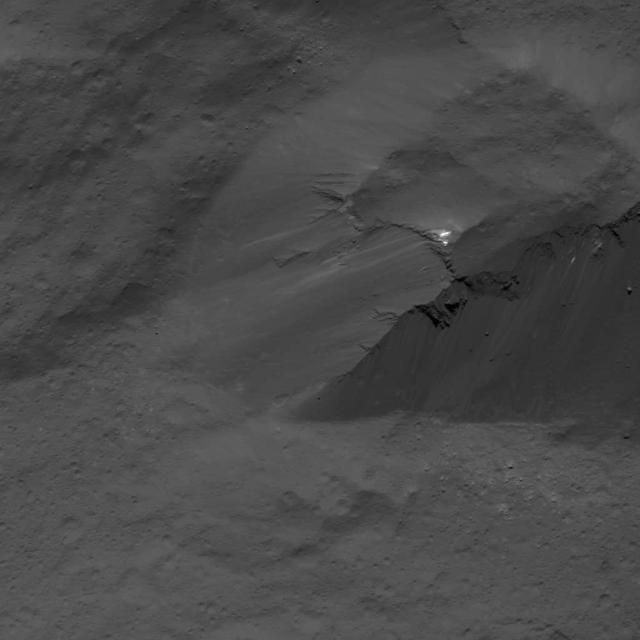 NASA image: Scarp in Occator Crater