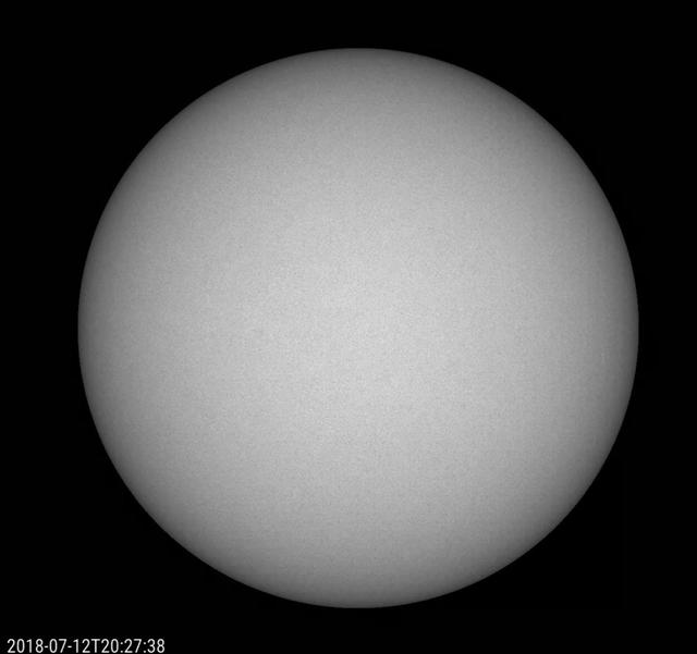 NASA image: An Almost Spotless Record