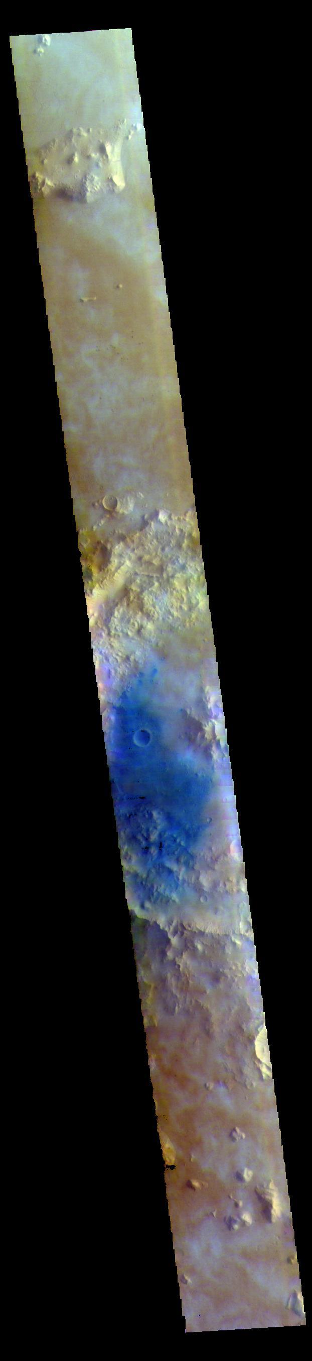 Tombaugh Crater - False Color