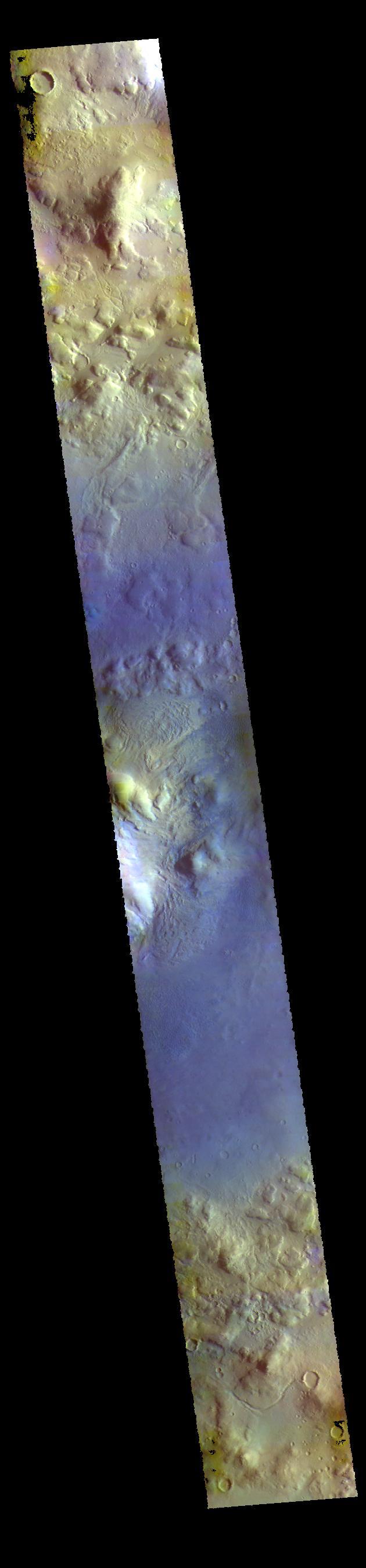 Moreux Crater - False Color