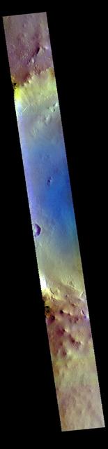 Milankovic Crater - False Color