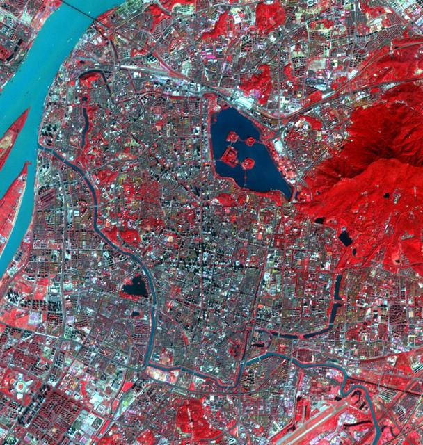 NASA image: Nanjing, China City Walls