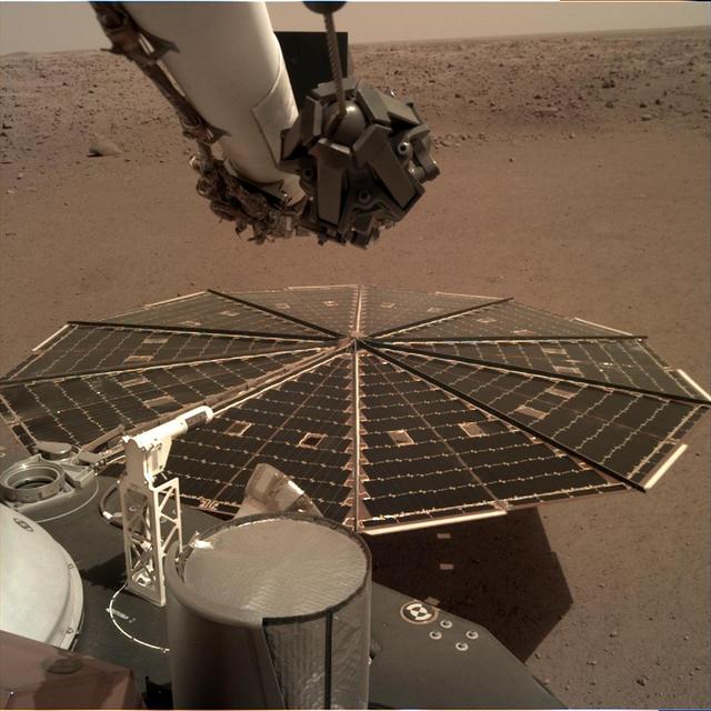 NASA image: InSight Images a Solar Panel