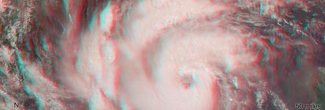 NASA image: MISR Captures Hurricane Michael's Eye in 3D