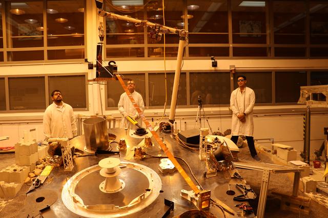 NASA image: InSight Robotic Arm Test Lift of Heat Probe