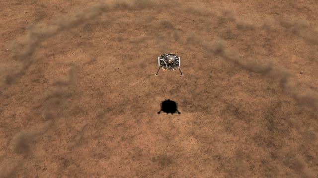 NASA image: InSight Touching Down on Mars (Illustration)
