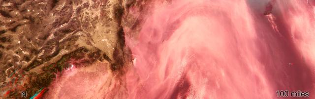 NASA image: NASA's MISR Captures 3D Image of Smoke from California's Woolsey Fire