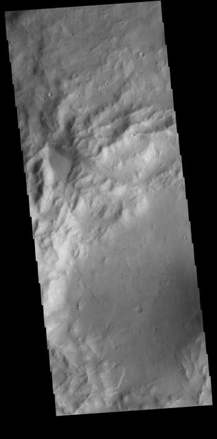 NASA image: Crater Landslide