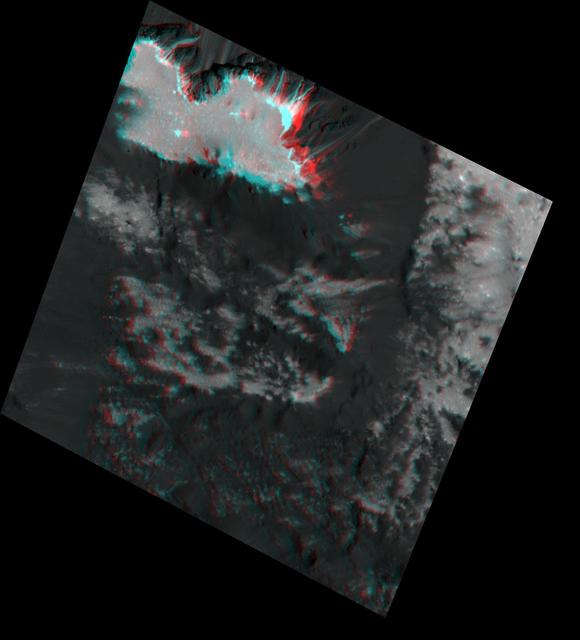 NASA image: Occator's "Mesa" in 3-D