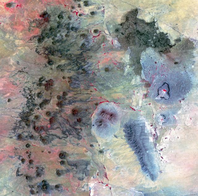 NASA image: Potrillo Volcanic Field, New Mexico