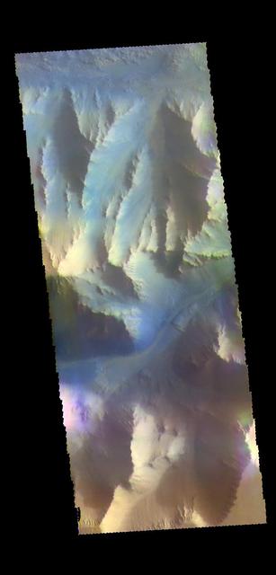 NASA image: Ius Chasma - False Color