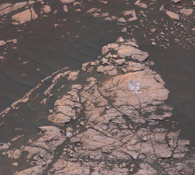 NASA image: Curiosity's First Clay Unit Drill Hole