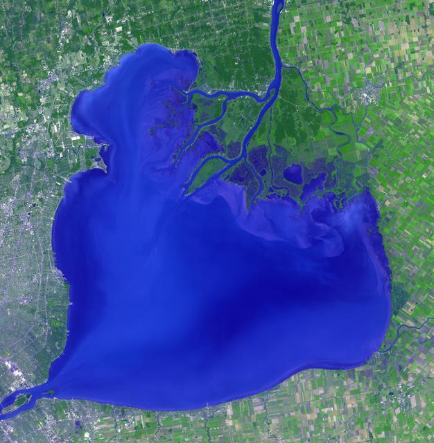 NASA image: Lake St. Clair, US and Canada