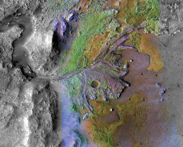 NASA image: Jezero Crater, Mars 2020's Landing Site
