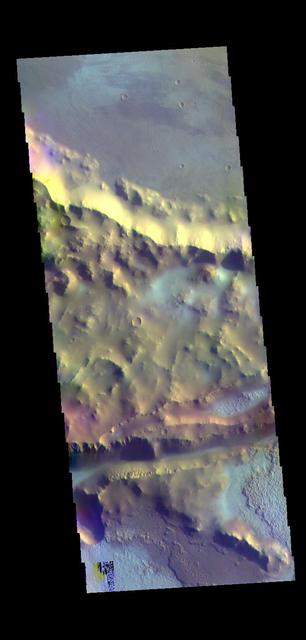 Mangala Fossa - False Color