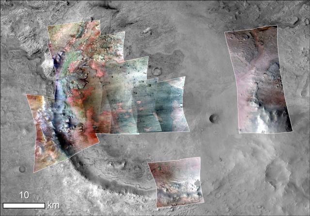 NASA image: Jezero Crater Minerals