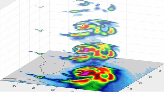 NASA image: TEMPEST-D CubeSat Sees Hurricane Dorian in 3D