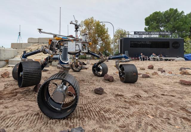 NASA image: Mars 2020 Makes Tracks for the Red Planet in the Mars Yard