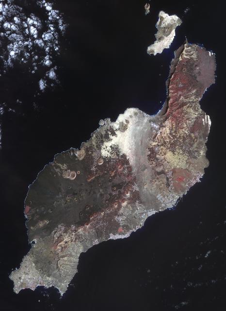 NASA image: Lanzarote, Spanish Canary Islands
