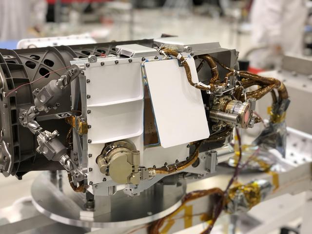 NASA image: Close-up of NASA's Mars 2020 Rover's SHERLOC Instrument