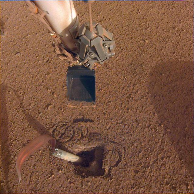 NASA image: InSight Prepares to Push on the Mole