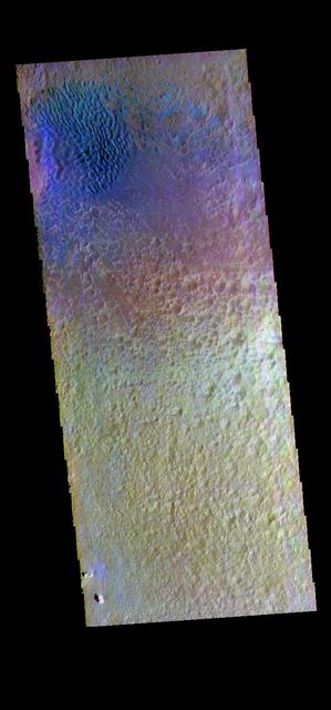 NASA image: Hale Crater Dunes - False Color