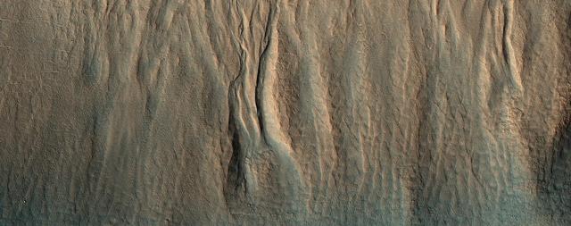 NASA image: A First Look at a Gullied Slope