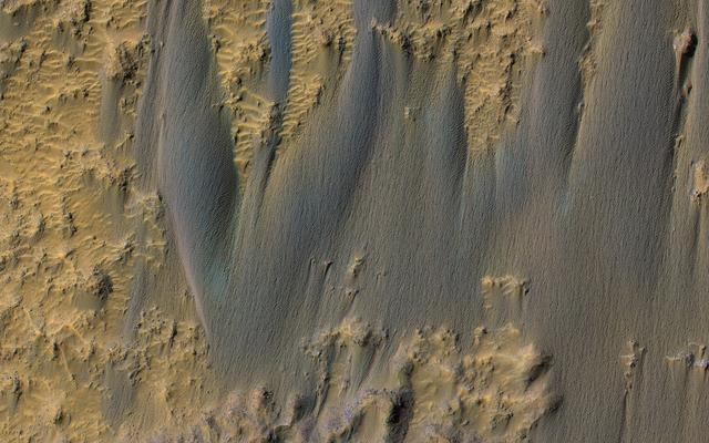 NASA image: Dunes in Briault Crater