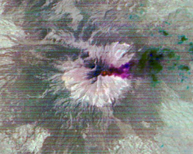 Popocatepetl, Mexico's most active volcano, erupted on February 23, sending blocks and bombs down the volcano's flanks, and emitting an ash column 1 km above the summit. Two days later, an ash cloud was still seen coming from the volcano. The thermal infrared color composite reveals a hot spot (red) at the summit crater. The dark red color near the vent of the east-blowing ash cloud suggests that its composition is dominantly ash material; further downwind, the color changes to purple, suggesting that some of the ash particles may be ice-covered. The images were acquired February 25, 2020, cover an area of 18 by 22.5 km, and are located at 19 degrees north, 98.6 degrees west.  https://photojournal.jpl.nasa.gov/catalog/PIA23680