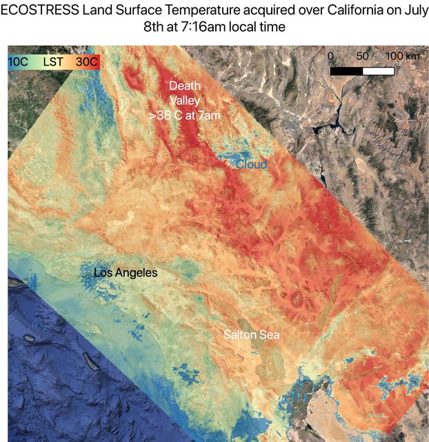 NASA image: July 2021 Heat Wave Ground Temperature