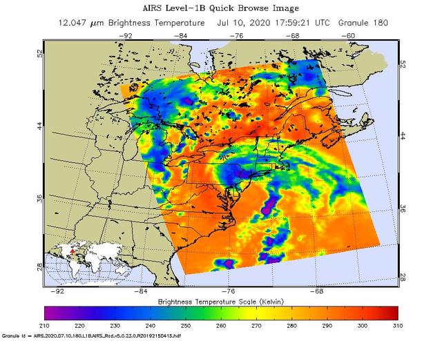 NASA image: Tropical Storm Fay 2020