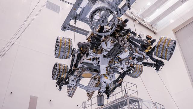 NASA image: Lifting Perseverance Rover